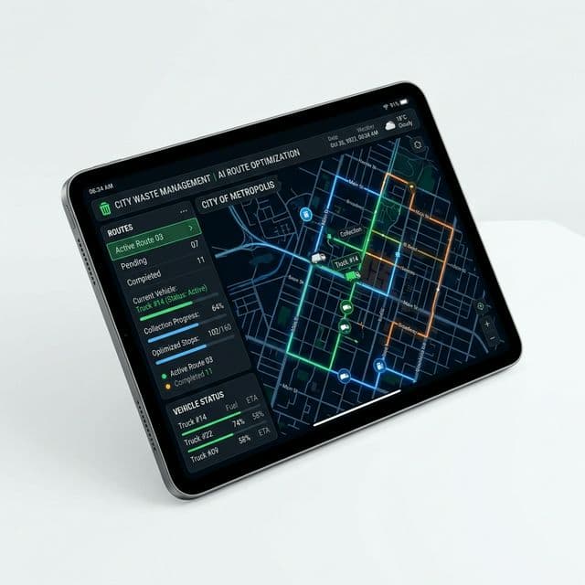 AI-оптимизация маршрутов вывоза — Умные системы управления отходами | Codefusion Узбекистан